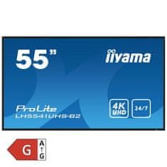 iiyama ProLite LH5541UHS-B2 54,6" (139cm) 4K UHD IPS HDMI/VGA 24/7 informacijski zaslon