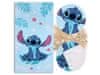 Disney DISNEY Stitch HITRO SUŠEČA se brisača za plažo, otroška kopalna brisača BOMBAŽ 70x140 cm OEKO-TEX 