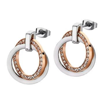 Lotus Style Jekleni uhani s kristali LS1780-4 / 2