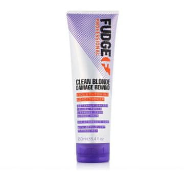 Fudge Clean Blonde Damage Rewind Violet-Toning Conditioner balzam za obnovo in sijaj svetlih las unisex
