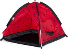 ECOTOYS Otroški šotor z vhodnim tunelom Ladybug
