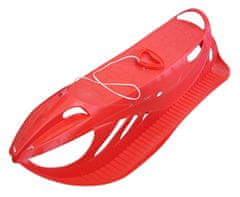 Kubisport Firecom Plastične sani - rdeče