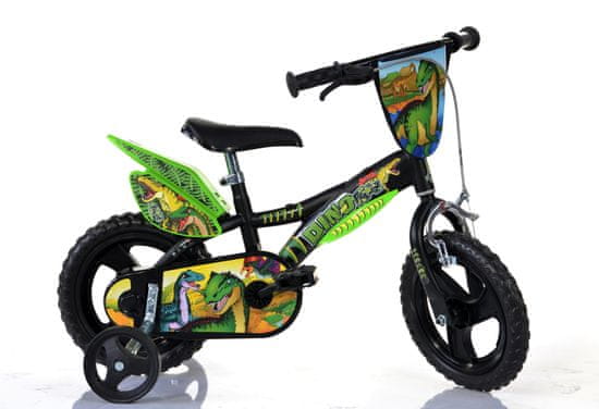 Dino bikes Otroško kolo - Dinosaurus 12" - 2024 black