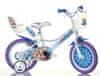 Dino bikes SNOW QUEEN 14" 2024 dekliško kolo bele barve