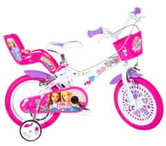 Dino bikes BARBIE 14" - dekliško kolo belo