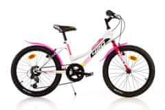 Dino bikes športno dekliško kolo 20" belo