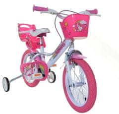 Dino bikes UNICORN 14" - otroško kolo bele barve