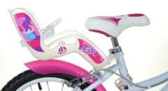 Dino bikes 166 RSN FAIRY Bela, roza tisk 16" 2022