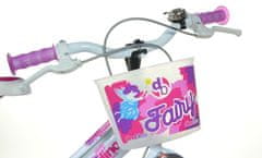 Dino bikes 166 RSN FAIRY Bela, roza tisk 16" 2022