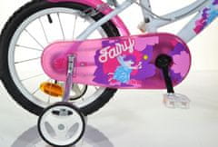 Dino bikes 166 RSN FAIRY Bela, roza tisk 16" 2022