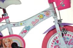 Dino bikes BARBIE 14" - dekliško kolo belo