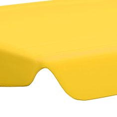 Vidaxl Streha za vrtno gugalnico rumena 150/130x105/70 cm