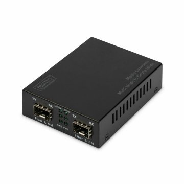 Digitus pretvornik FO-FO 10/100/1000 MM- SM SFP prazen DN-82133
