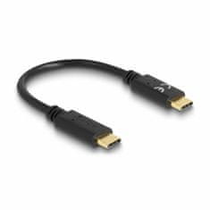 Delock kabel USB C-C 15cm 100W 5A črn 85356