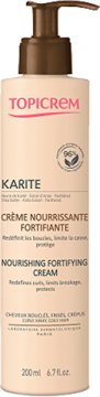Topicrem Nega brez izpiranja za kodraste in skodrane lase Karite (hranljiva krepilna krema) 200 ml