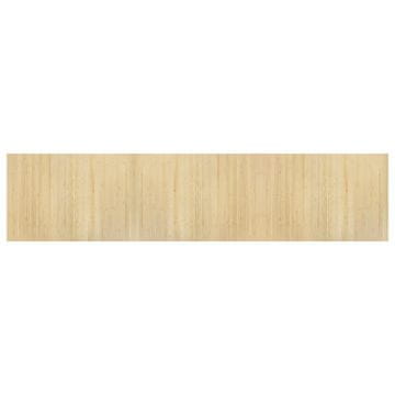 Vidaxl Preproga pravokotna svetlo naravna 70x300 cm bambus