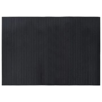 Vidaxl Preproga pravokotna črna 70x100 cm bambus