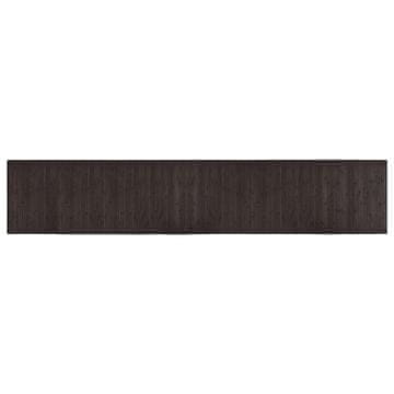 Vidaxl Preproga pravokotna temno rjava 60x300 cm bambus
