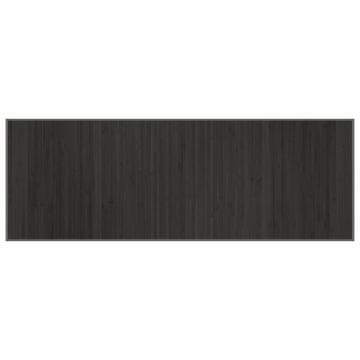 Vidaxl Preproga pravokotna siva 70x200 cm bambus