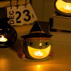 Korbi Keramični Halloween svečnik - čarovnica za tealight