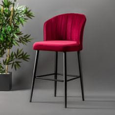 Woody Fashion Komplet barskih stolčkov (2 kosa), Rubi - Claret Red