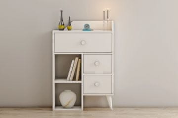 Woody Fashion Komoda, zvezda - bela