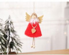 Korbi Božični Rdeči Angel Dekoracija 17cm