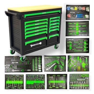 Eprim Voziček z orodjem, poln orodja (13 predalov)