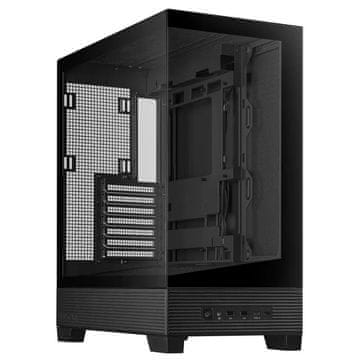 ASUS A31 Plus računalniško ohišje, ATX, kaljeno steklo, črno