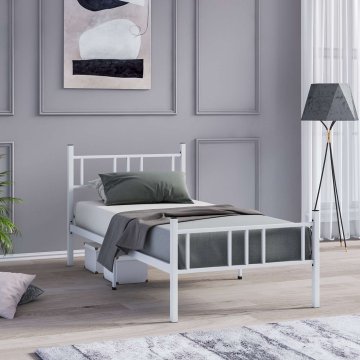 Woody Fashion Single Bedstead Akın - White 90x190