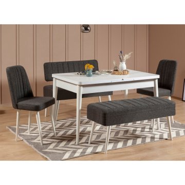 Woody Fashion Komplet mize in stolov (5 kosov)