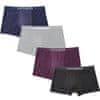 Modra, siva, vijolična, črna coryKOM5-XL | Moško spodnje perilo | Boksarice iz mrežaste tkanine | Udobne boksarice