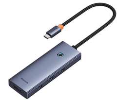 BASEUS priklopna postaja, HDMI 4K 60Hz, 4xUSB 3.0, 1x USB-C 100W PD, 5Gb/s (B00052807813-01)