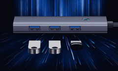 BASEUS priklopna postaja, HDMI 4K 60Hz, 4xUSB 3.0, 1x USB-C 100W PD, 5Gb/s (B00052807813-01)