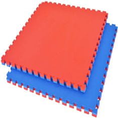 KINETA Kineta Tatami puzzle podloga 100x100 cm - 2 cm debeline - modro-rdeča