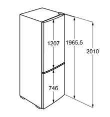 Matura Matura NFM344SS2DR hladilnik z zamrzovalnikom No Frost