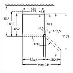 Matura Matura NFM344SS2DR hladilnik z zamrzovalnikom No Frost