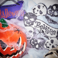 Korbi Bela umetna pajčevina za Halloween s pajki 60g