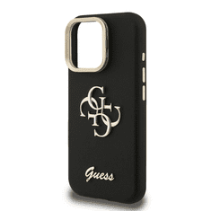 Guess Cam Stand GUHCP15LPCS4GSK ovitek za iPhone 15 Pro s stojalom - črn