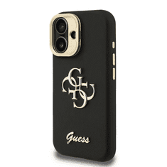 Guess Cam Stand GUHCP16SPCS4GSK ovitek za iPhone 16 s stojalom - črn