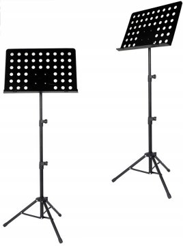 Korbi Zložljivi kovinski notni stojalo Korbi črno