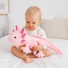 Baby Mix Plišena igrača Axolotl 45 cm roza