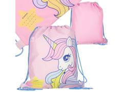 STARPAK ENOROŽEC Roza, dekliška torba za čevlje pri TELESNI VZGOJI, šolska torba na rami za dekleta 32x38 cm 