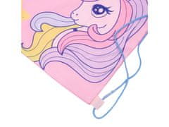 STARPAK ENOROŽEC Roza, dekliška torba za čevlje pri TELESNI VZGOJI, šolska torba na rami za dekleta 32x38 cm 