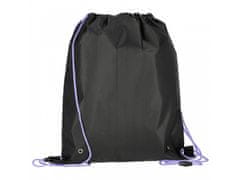 STARPAK Konj Dekliška črna torba za čevlje za TELESNO VZGOJO, šolska torba na rami za dekleta 32x38 cm 