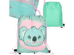 STARPAK KOALA Dekliška torba za čevlje za TELESNO VZGOJO, šolska torba na rami za dekleta 32x38 cm 