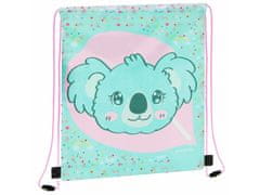 STARPAK KOALA Dekliška torba za čevlje za TELESNO VZGOJO, šolska torba na rami za dekleta 32x38 cm 