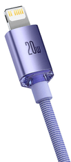 BASEUS kabel USB Tip-C - Lightning, 1,2m, 20W, vijoličen (CAJY000205)