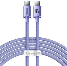 BASEUS Kabel USB-C - USB-C, 2m, 100W, vijoličen (CAJY000705)