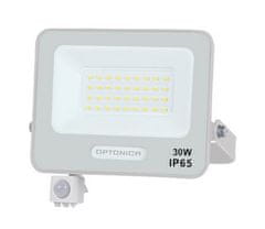 Optonica LED stenski reflektor 30W 2700lm 6000k IP65 PIR senzor beli